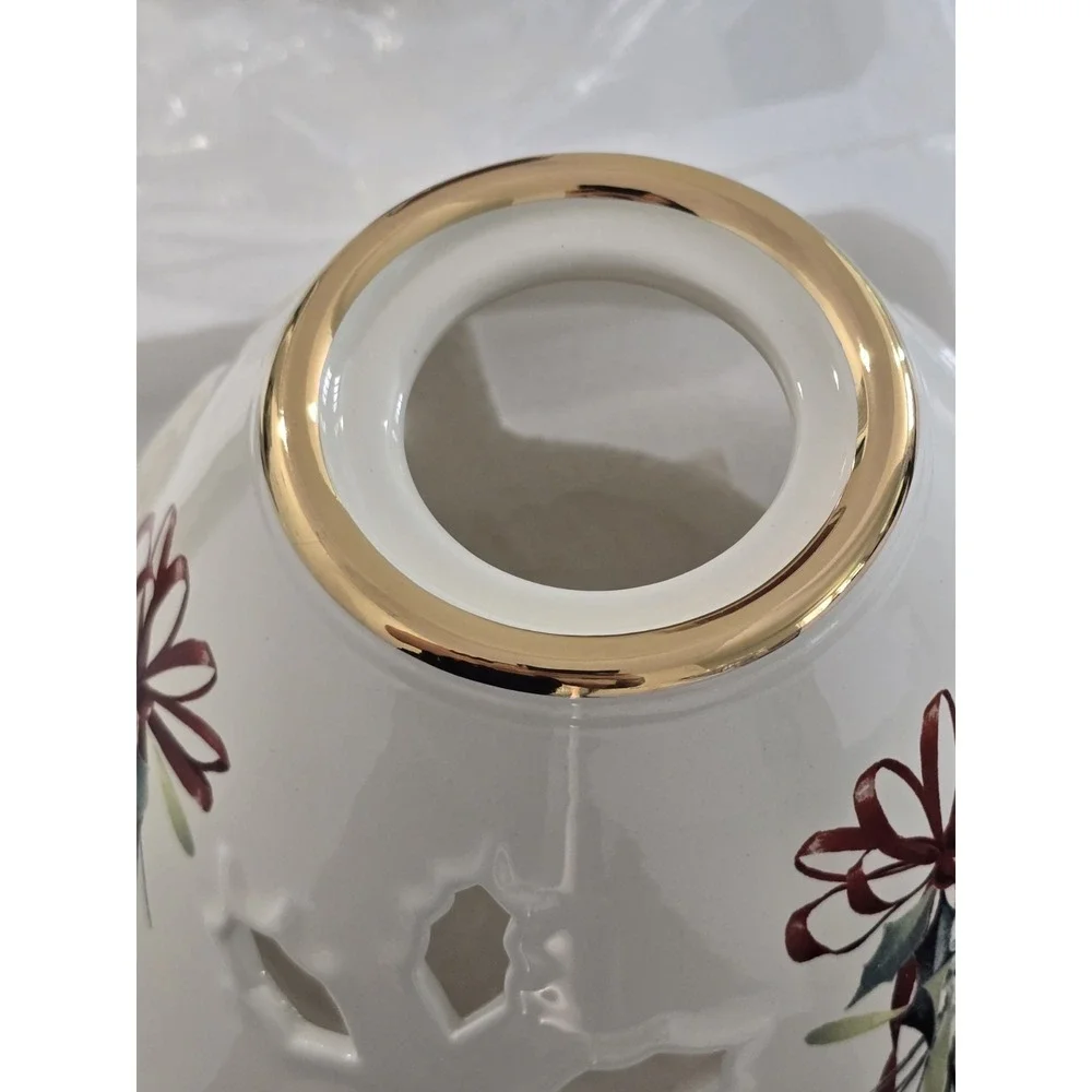 Lenox Christmas Cardinal Holiday Candle Lamp